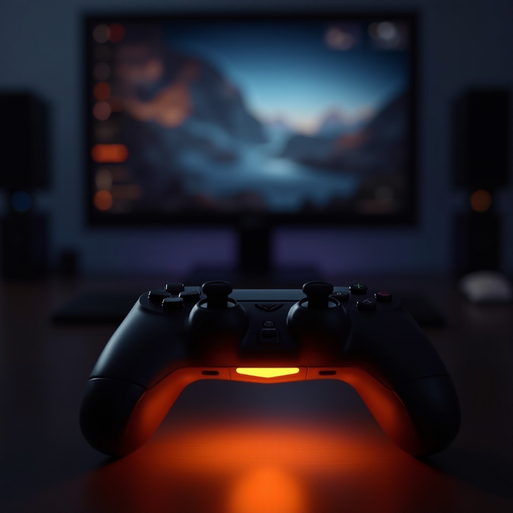 ps4 controller leuchtet orange